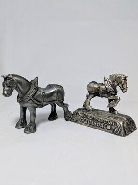 Pewter Clydesdales Figurine Set